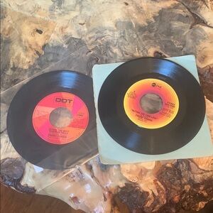 Vintage Freddy Fender Vinyl Records Set of 2 45 RPM